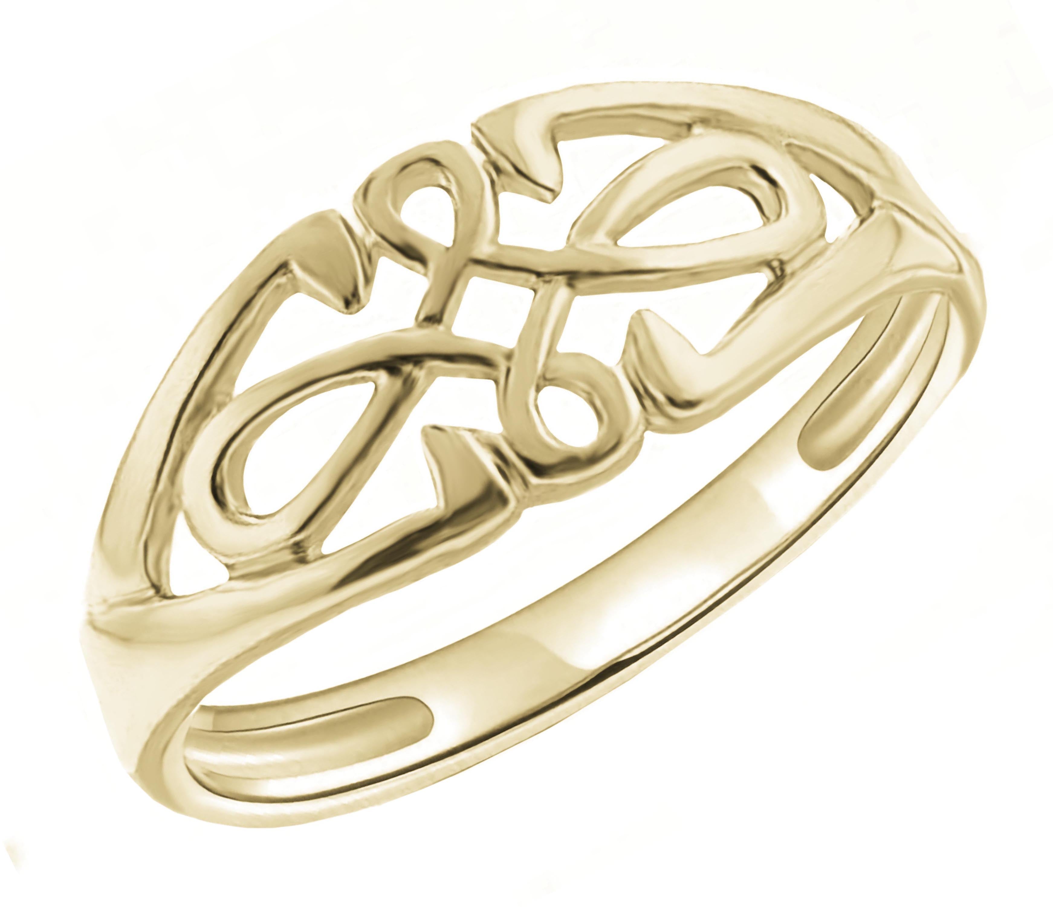 Yellow gold outlet filigree ring