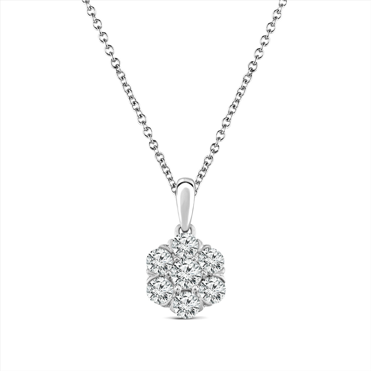 Lab grown deals diamond pendant