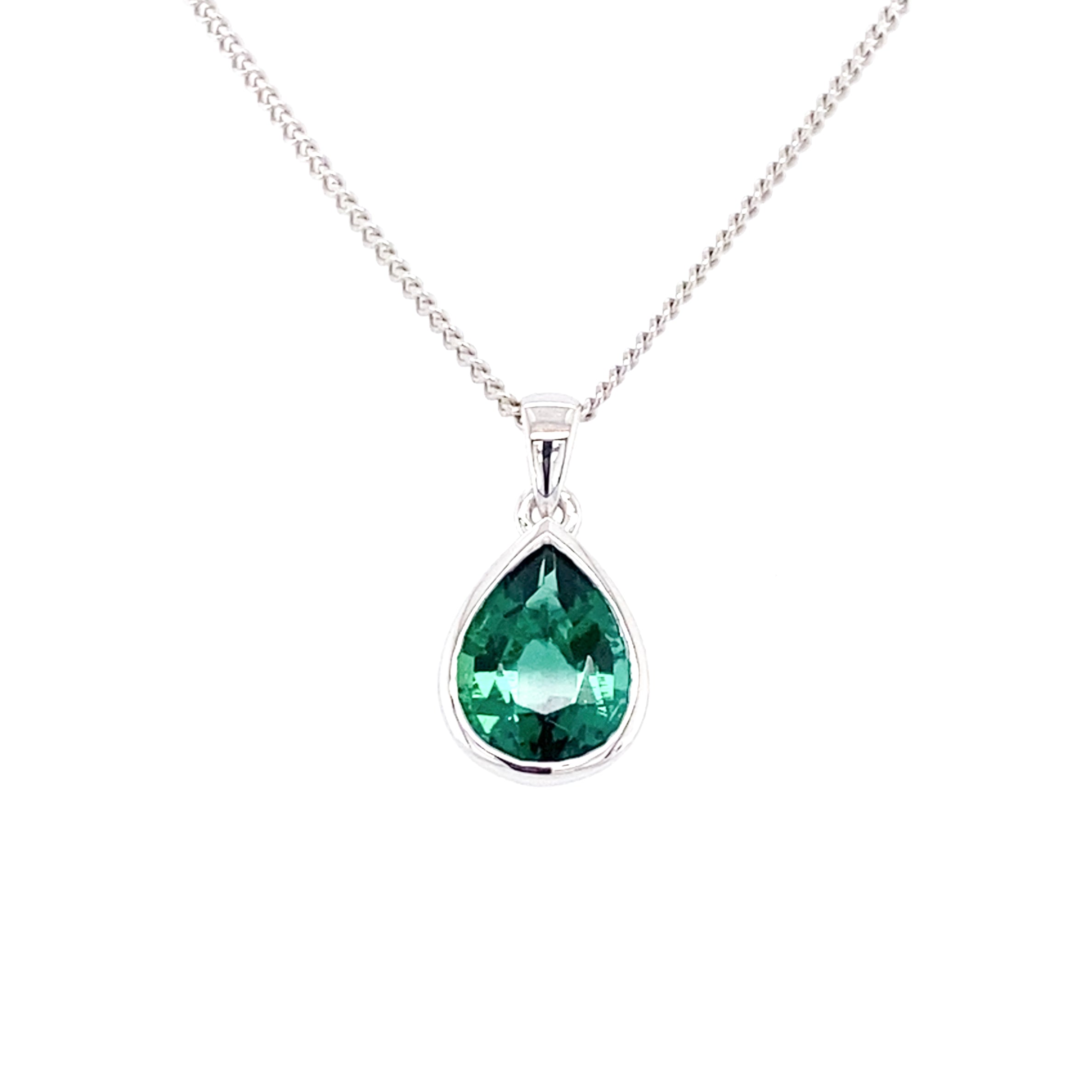 Emerald white deals gold necklace