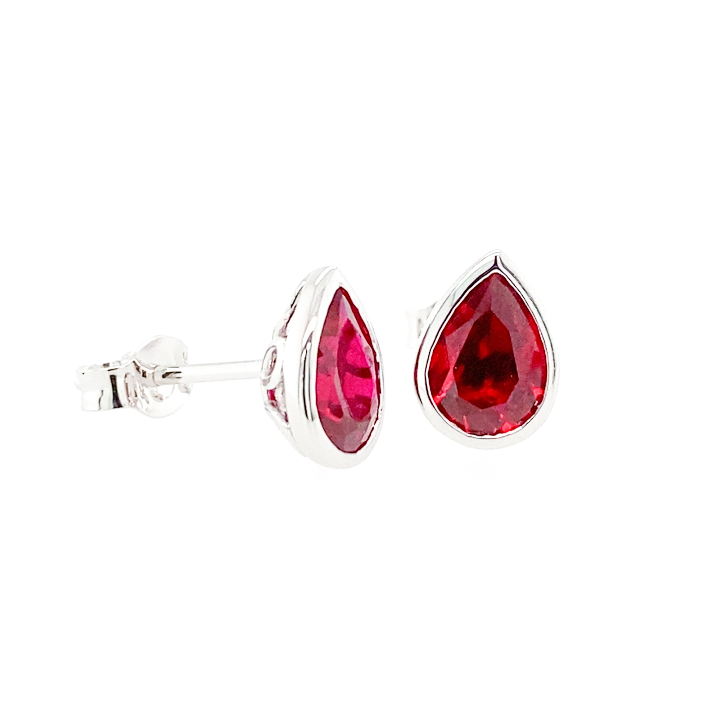 Ruby white deals gold earrings