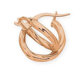 Rose gold 2024 twist earrings