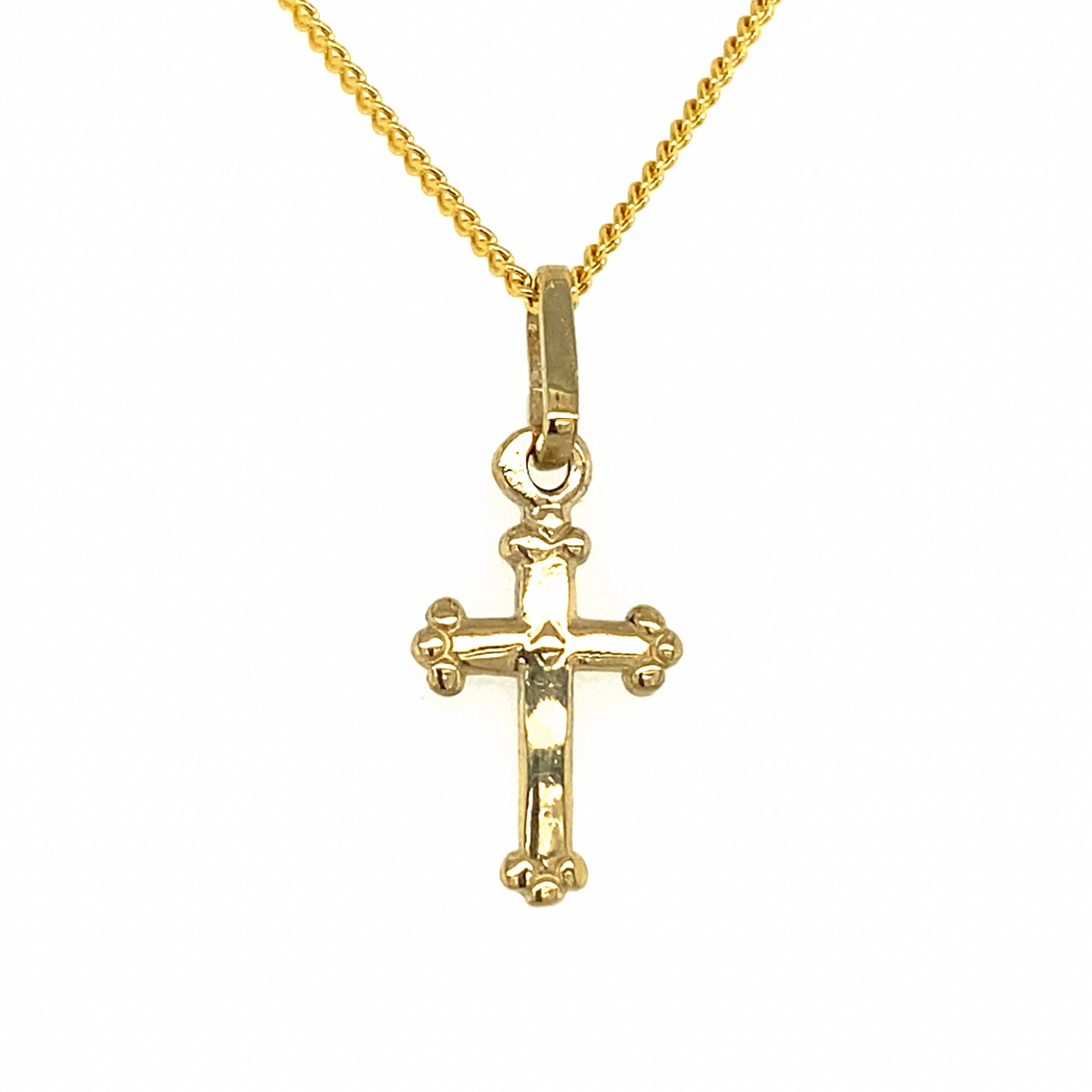 Gold hot sale charm cross