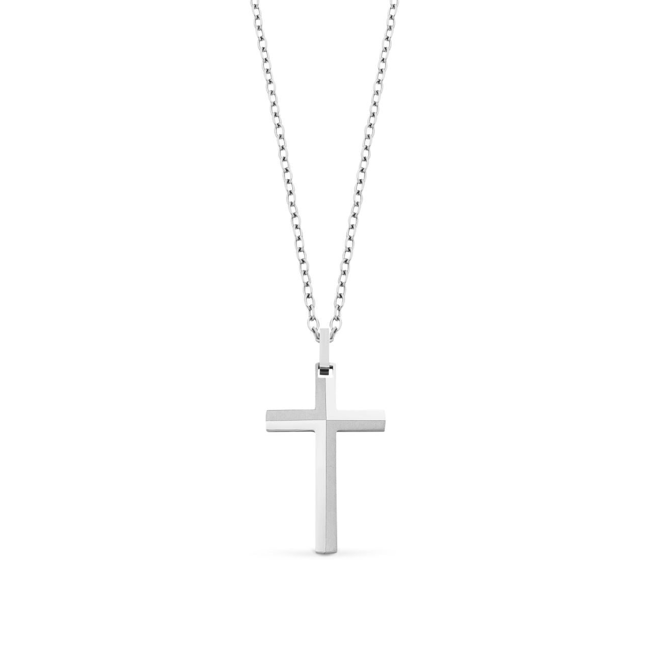 Stainless steel online cross necklace womens